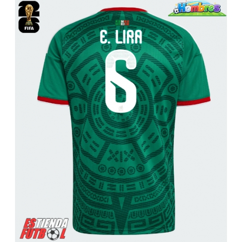 México Erik Lira #6 Primera Equipación Mundial 2026 Manga Corta